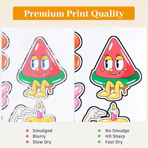 QYH Premium Matte Printable Vinyl Sticker Paper 120 Sheets 8.5"x11" White - Waterproof, Residue-Free, Compatible with Inkjet/Laser & Cricut/Silhouette - Ideal for Small Business, DIY Custom Stickers - Image 5