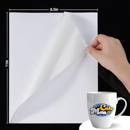 QYH Premium Matte Printable Vinyl Sticker Paper 120 Sheets 8.5"x11" White - Waterproof, Residue-Free, Compatible with Inkjet/Laser & Cricut/Silhouette - Ideal for Small Business, DIY Custom Stickers - Image 3
