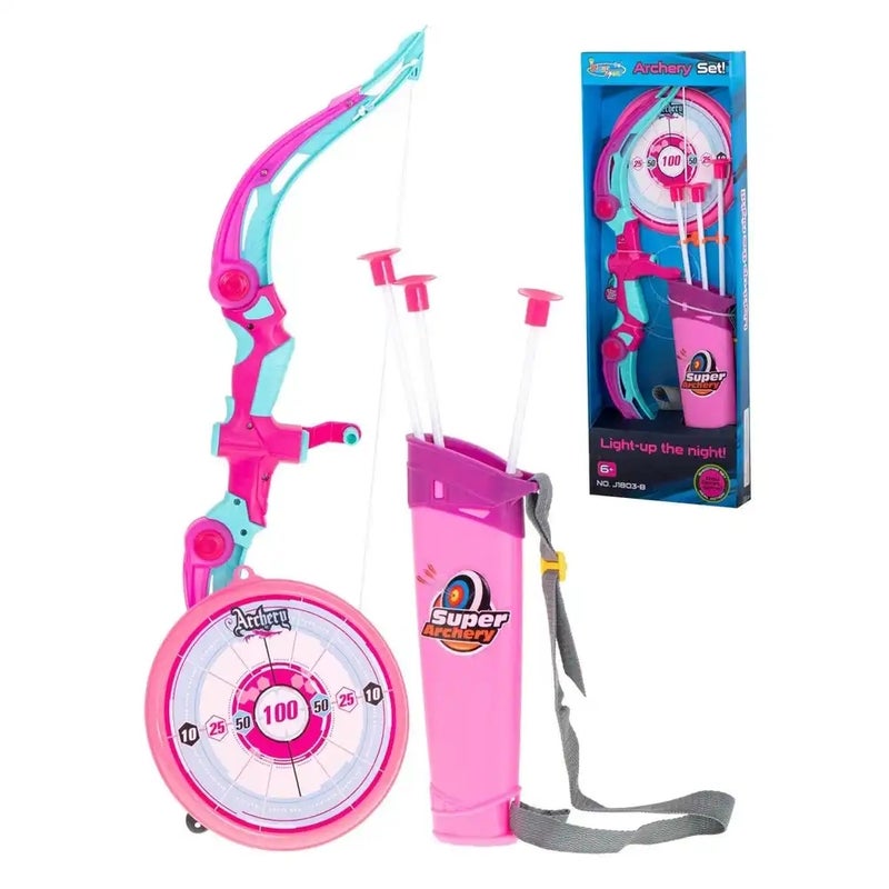 King Sport - Light-up The Night! Archery Set with Arrows and Target - J1803B