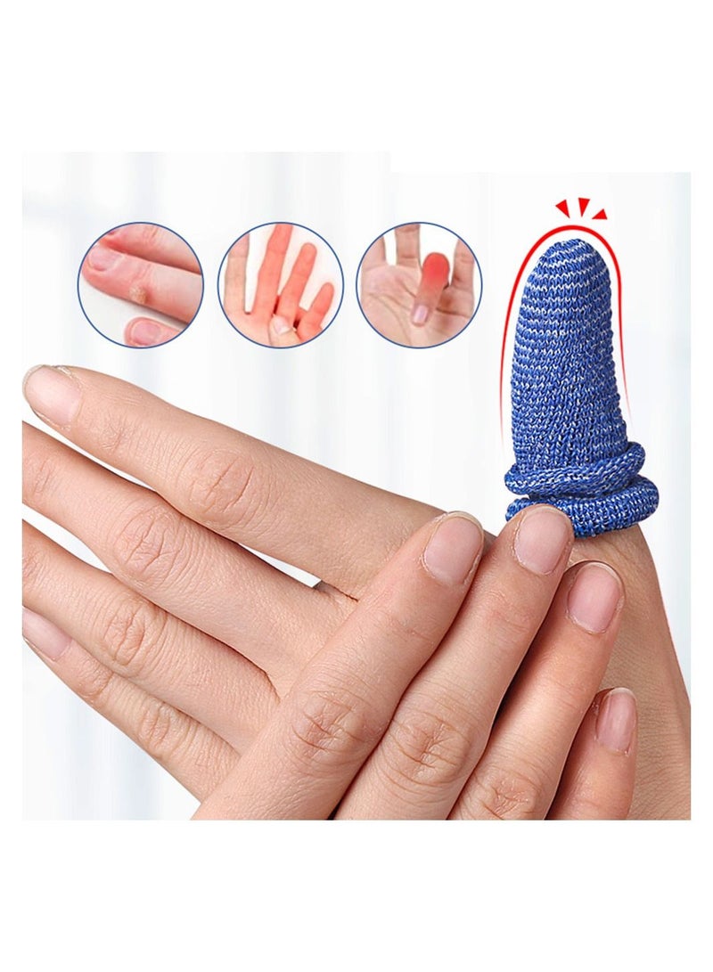 HOFEESEA 10PCS Finger Bandage Tubular Tubular Bandage Finger Bobs Cots Buddies Blue Dressings  for Finger Sprains  Swelling - Image 3