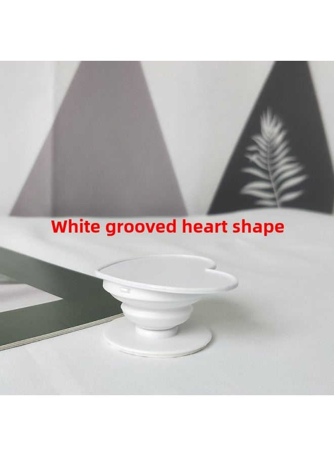 Cartoon Airbag Bracket Special-shaped Acrylic Printing Custom Desktop Lazy Telescopic Painted Epoxy Airbag Bracket-Color:Love Groove-White-Style:OPP Bag Packaging - Image 1