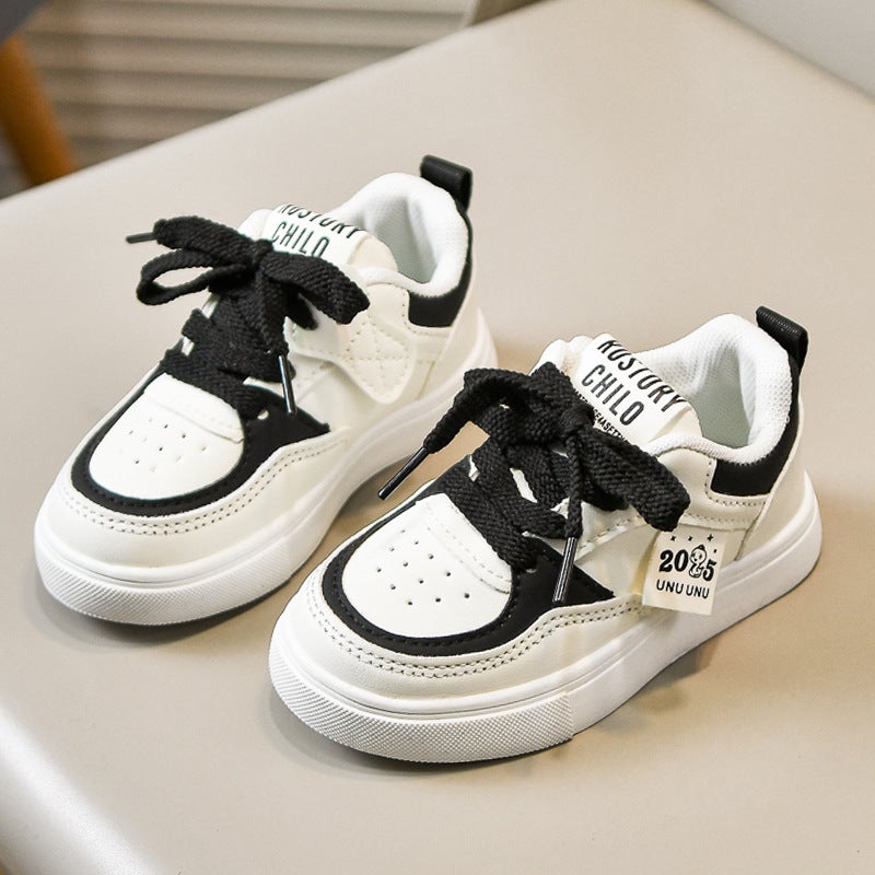 Children'S Shoes Boys White Shoes Girls' Sneakers 2025 New Arrival School White Shoes Casual Shoes Baby Shoes - Image 1