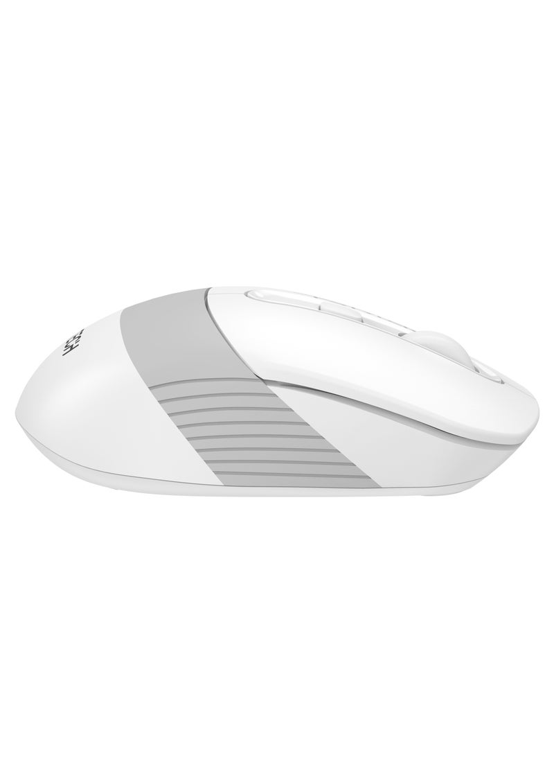 A4TECH Fstyler Dual-Functions Rechargeable Air Mouse FG10CS Air2, [Desk+Air] Bluetooth & 2.4GHz, Consistent Wireless Stability, USB Type-C Charging Cable, Windows 7/8/8.1/10/11, Grayish White  - Image 4