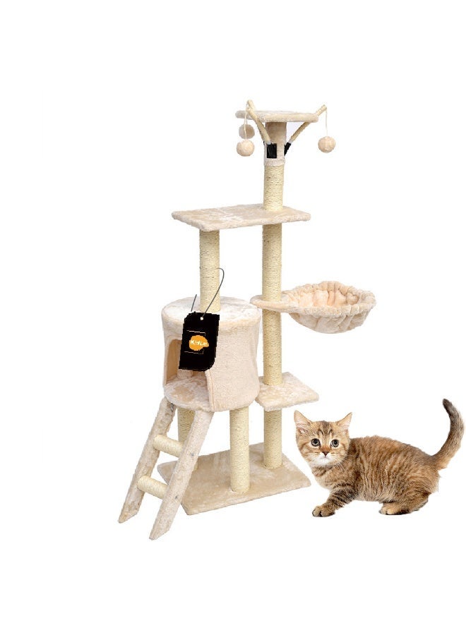 MaBaby Cat Tree Cat Climbing Frame Cat House Cat Scratch Post for Kitten Play and Rest - Image 1