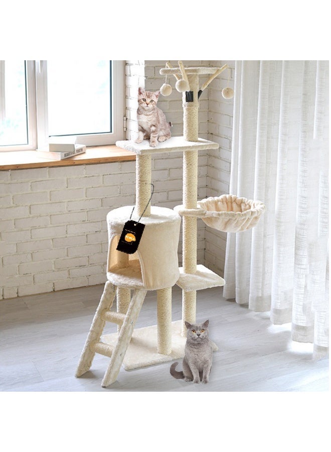 MaBaby Cat Tree Cat Climbing Frame Cat House Cat Scratch Post for Kitten Play and Rest - Image 4