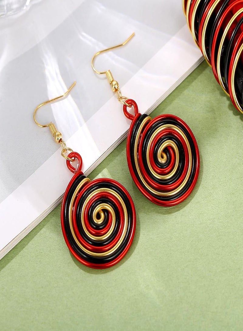 قلادة مجموعة القرط للسيدات ، فريدة من نوعها لون قلادة قلادة الملابس والمجوهرات المصنوعة يدويا . - Image 3