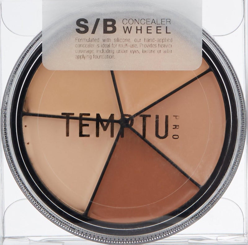 TEMPTU S/B Silicone-Based Concealer Wheel with 5 Natural Skin Tone Shades for Flawless Coverage - Image 2