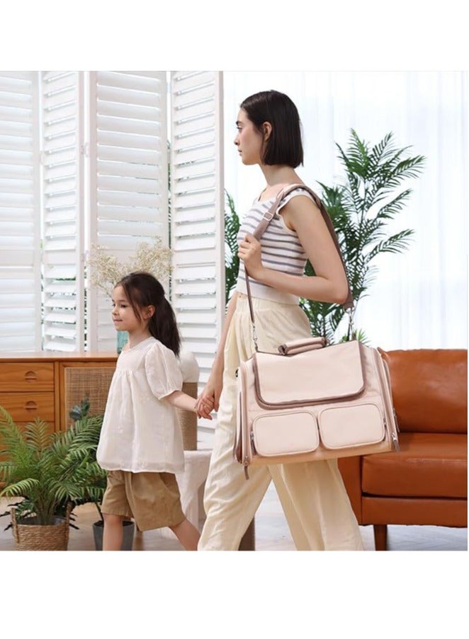 Pet bag out pet satchel dog cat fully breathable portable multi-pocket top open curtain pet bag (pink) - Image 3