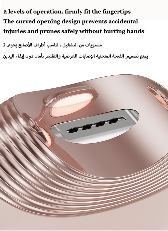 آيسيورا قصاصة اظافر كهربائية مقصات أظافر كهربائية تلميع الأظافر أوتوماتيكيًا بالكامل مقص أظافر الأطفال مقص أظافر لكبار السن أداة أظافر ذكية مع الضوء الأرجواني منع الإصابة العرضية  - Image 4