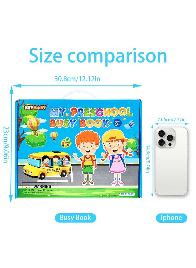 1 set of 12 themed early childhood enlightenment educational toys, repeated sticky books, children's busy books, interactive quiet books suitable for children's early learning (including 1 gift box, 4 stickers, 1 book, and 12 corresponding theme stickers) - Image 5