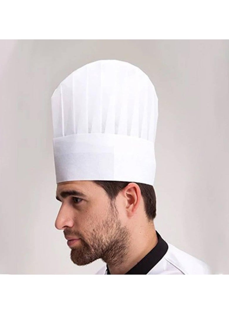 Generic 2 Pieces Chef Hats Non-Woven Paper Fiber for Adults and Kids  - Image 5