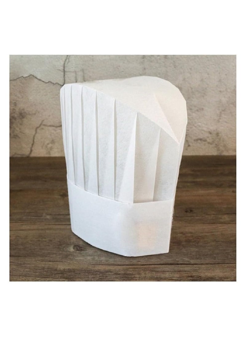 Generic 2 Pieces Chef Hats Non-Woven Paper Fiber for Adults and Kids  - Image 3