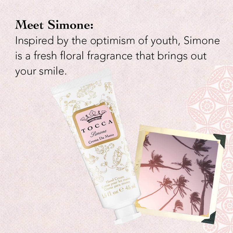 Tocca Crema de Mano Luxe, Simone Hand Cream, 4 oz - Fresh Floral - Breezy, Sparkling, Radiant - Moisturizing, Quick Absorbing - Image 3