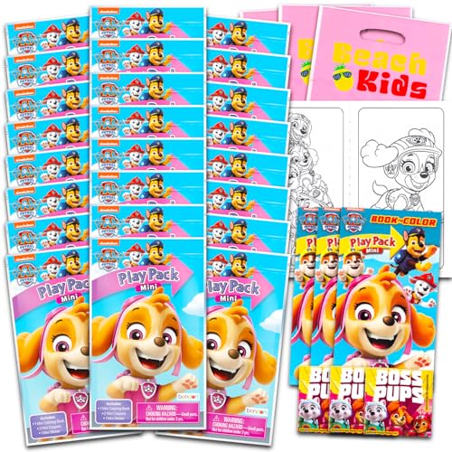 Nickelodeon Paw Patrol Skye Mini Party Favors Set for Girls Bundle with 24 Skye Paw Patrol Play Packs with Coloring Pages Stickers More for Toddler Girls Skye Birthday Party Supplies - Image 1