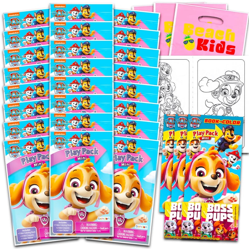 Nickelodeon Paw Patrol Skye Mini Party Favors Set for Girls Bundle with 24 Skye Paw Patrol Play Packs with Coloring Pages Stickers More for Toddler Girls Skye Birthday Party Supplies - Image 2