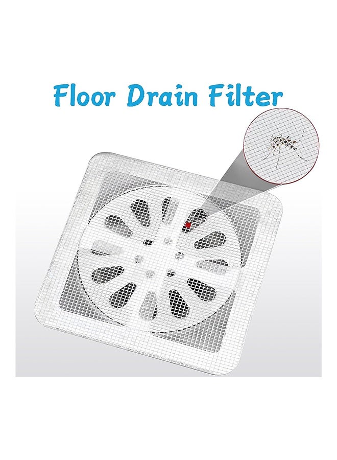 100 Pcs Shower Drain Cover Hair Catcher,Shower Drain Mesh Sticker,Adhesive Window Screen Repair Tape Kit  - Image 3