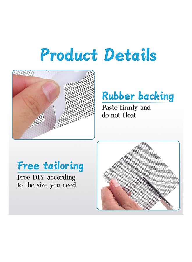 100 Pcs Shower Drain Cover Hair Catcher,Shower Drain Mesh Sticker,Adhesive Window Screen Repair Tape Kit  - Image 4
