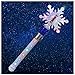Fleeting Time Light Up Frozen Snowflake Wand Snowflake Spinning WandsMagic Wand Rotating Toy for Girls and Boys Magic Princess Sensory ToysChristmas Birthday Gift Blue - Image 2