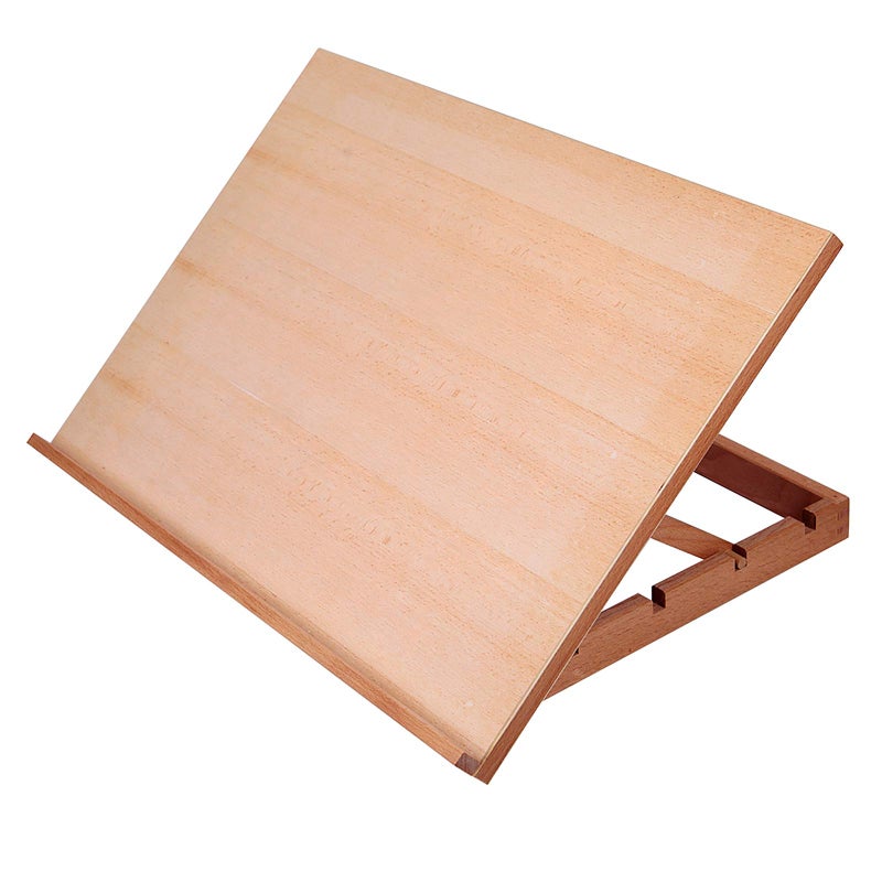 Falling in Art Large 5-Position Wood Drafting Table Easel Drawing and Sketching Board, 23 2/9 Inches by 16 1/2 Inches - Image 1
