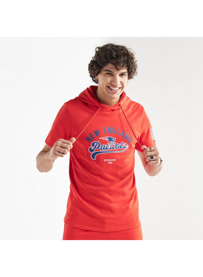 Splash FAV New England Patriots Print NFL League Hooded T-shirt  - Image 1