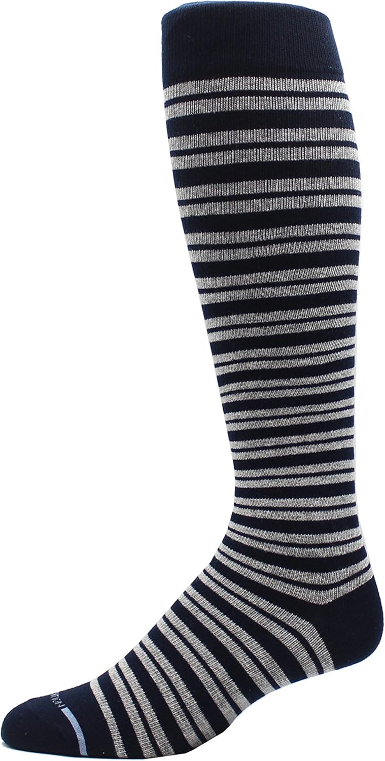 Dr Motion 4 Pairs Men's Athletic Traveler Graduated Compression Knee High Socks - Image 2
