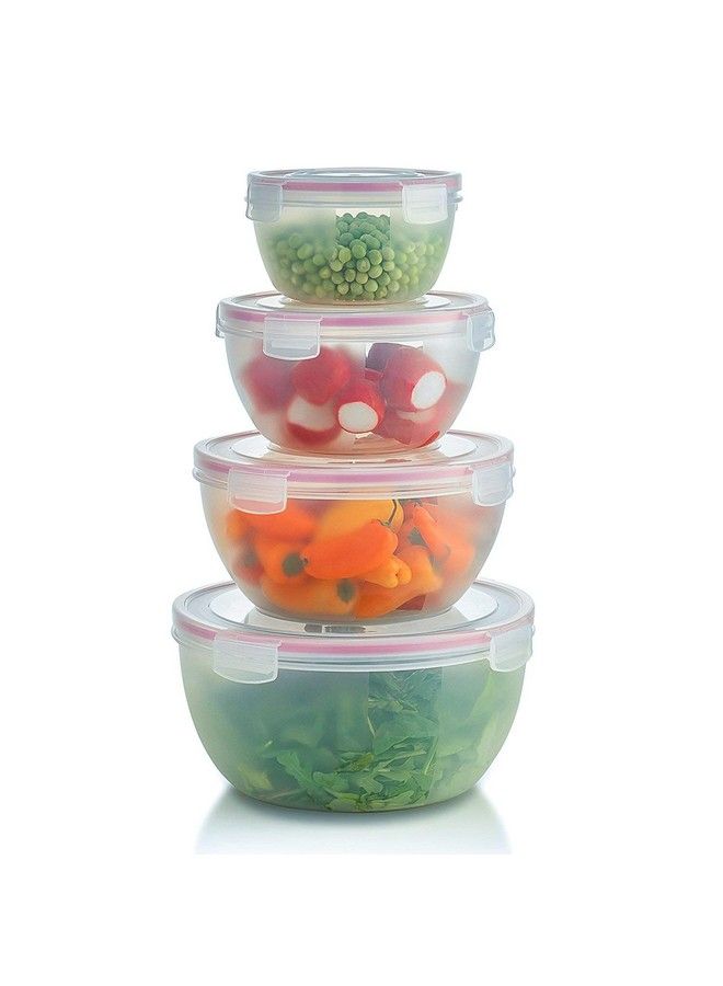 komax Biokips Mixing Bowls With Lids Set Multiuse Stackable Airtight Food Storage Containers Bpafree Salad Bowls With Lids Microwave & Dishwasher Safe Meal Prep Container Set Of 4 - Image 1