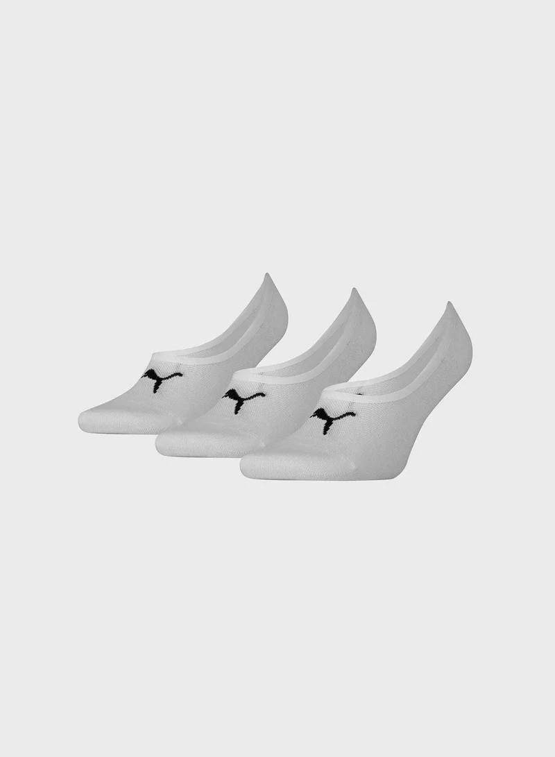 3 Pack Logo No Show Socks