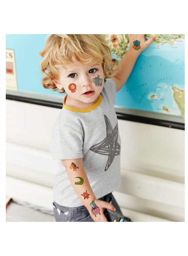 Ooopsiun Zoo Animals Temporary Tattoos for Kids- 100 Tattoos, Animals Birthday Party Decorations Supplies Favors for Kids Boys Girls - Image 2