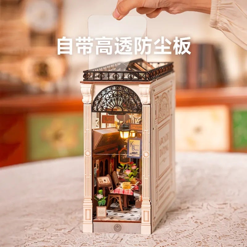 رولايف أحجية ثلاثية الأبعاد Rolife Official Arcade Book Stand DIY Model Handmade Three-dimensional Assembly Ornament for Boys and Girls Holiday Gifts - Image 5