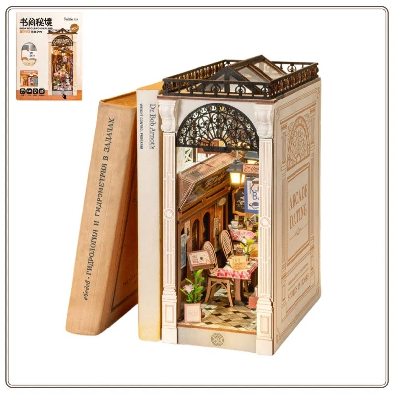 رولايف أحجية ثلاثية الأبعاد Rolife Official Arcade Book Stand DIY Model Handmade Three-dimensional Assembly Ornament for Boys and Girls Holiday Gifts - Image 1