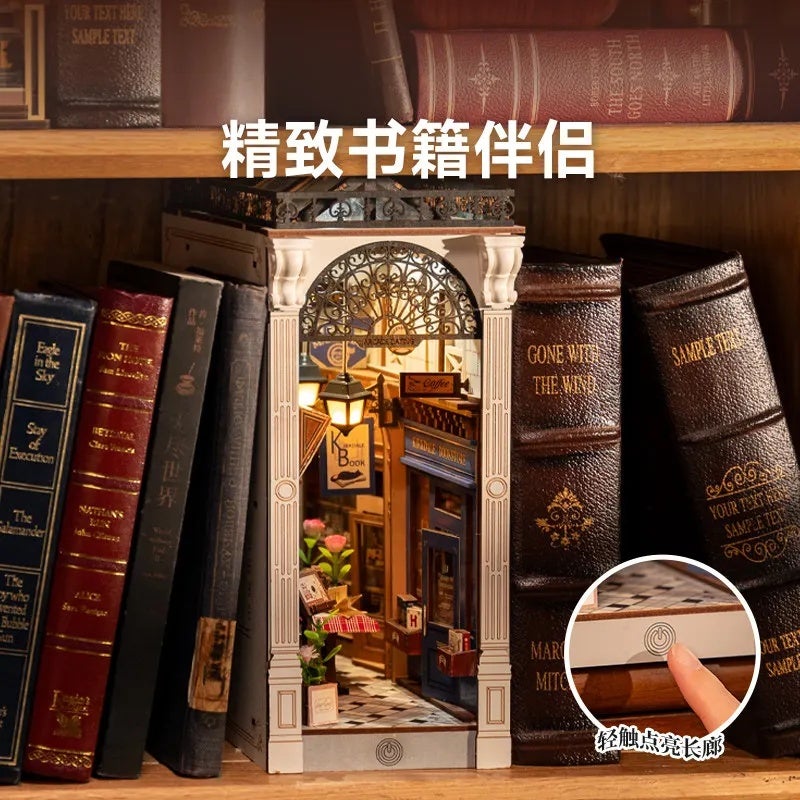 رولايف أحجية ثلاثية الأبعاد Rolife Official Arcade Book Stand DIY Model Handmade Three-dimensional Assembly Ornament for Boys and Girls Holiday Gifts - Image 3