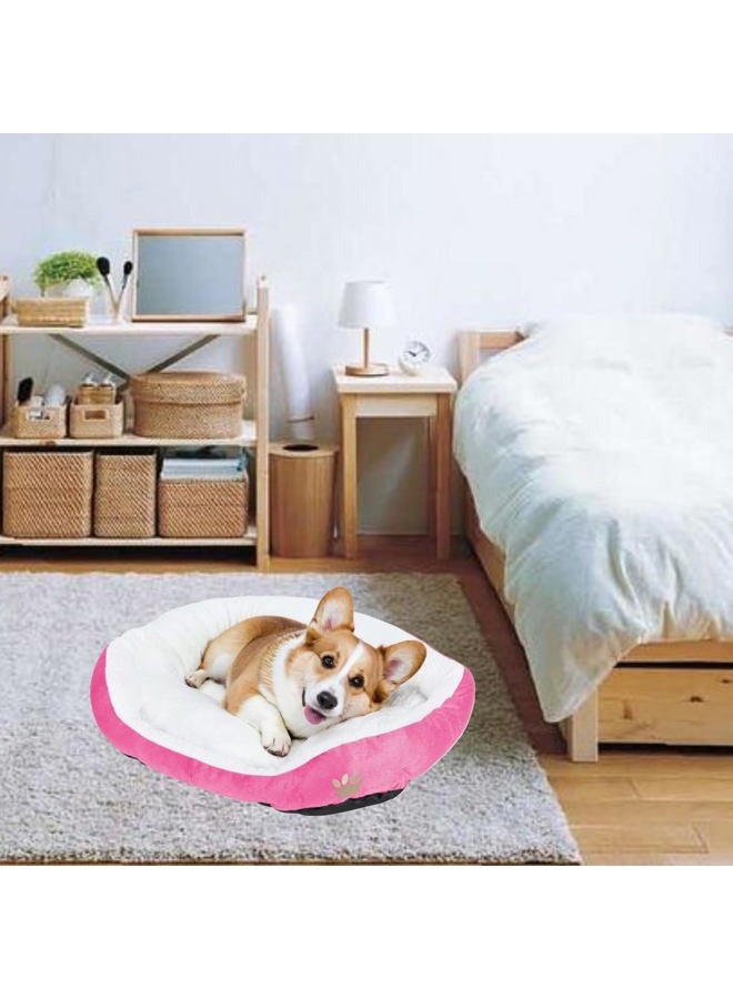 Resulzon Cute Paw Print Comfortable Pets Dog Cats Puppy Kitten Nest Mat Pad Soft Fleece Bed Standard size 4334734809 - Image 4