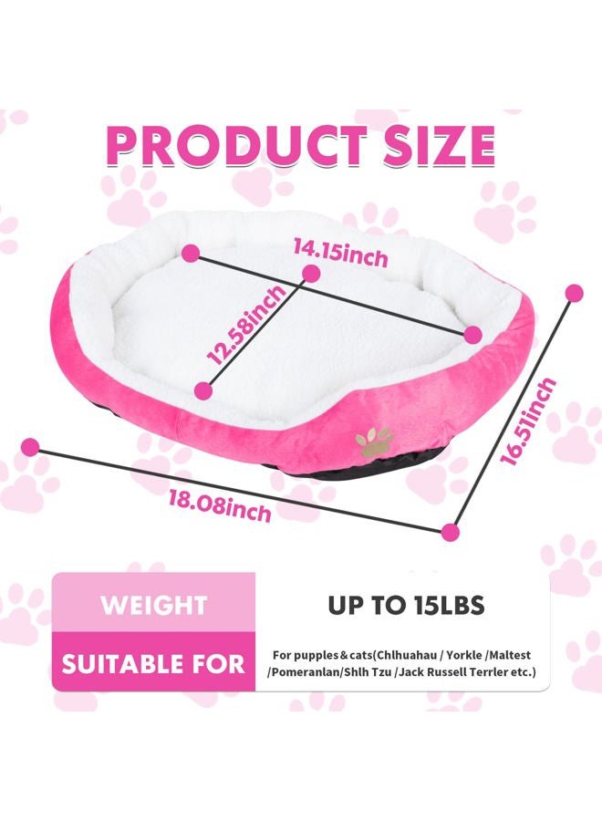 Resulzon Cute Paw Print Comfortable Pets Dog Cats Puppy Kitten Nest Mat Pad Soft Fleece Bed Standard size 4334734809 - Image 3
