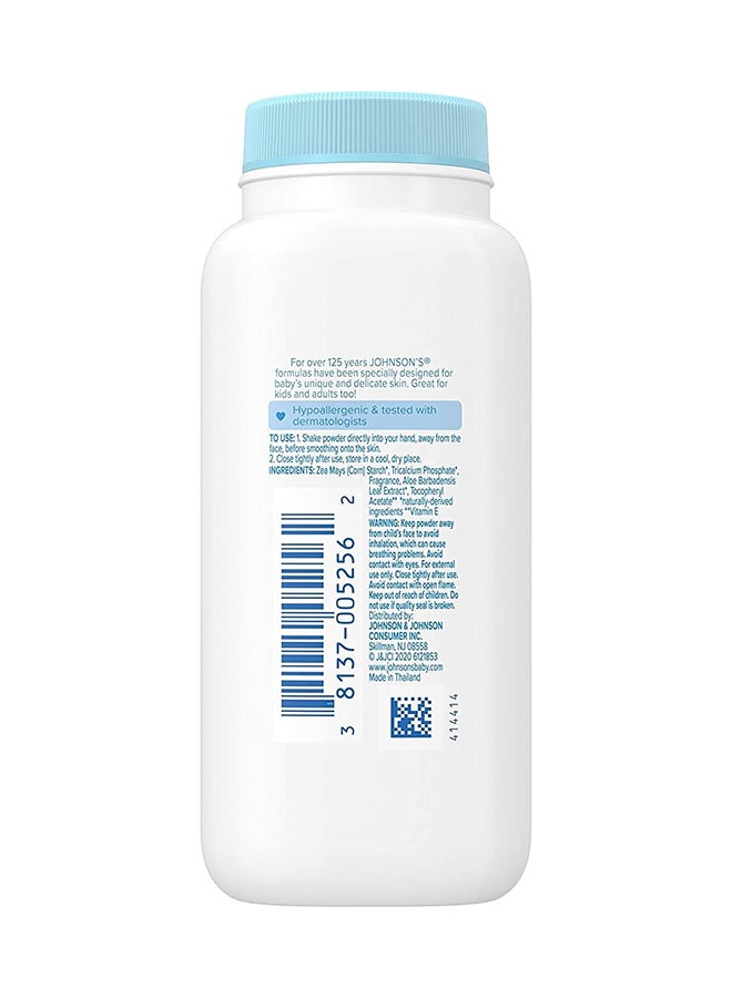 Johnson's Aloe Vitamin E Powder 1.5 oz Pack, Pure Cornstarch, - Image 2