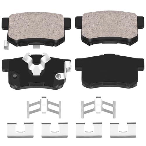 HYFTJYZ Ceramic Rear Brake Pads Set Compatible with 2013-2018 Acura RDX;2010-2012 Acura RDX(Base);2010-2011 Honda Accord Crosstour;2005-2016 Honda CR-V;2012-2015 Honda Crosstour(D1086) - Image 1