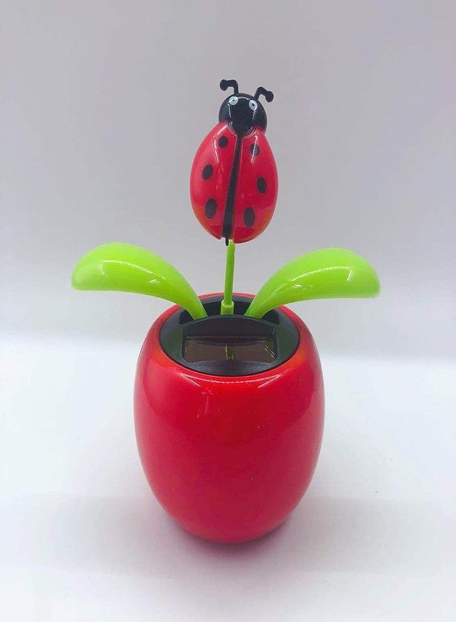 Jowxsx Red Solar Dancing Flower Car Dashboard Decorations - Funny Solar Powered Dancing Flower Pot Car Ornaments Flower Swinging Toy for Car Decor, Funny Gifts for Friends Solar Power Kits - Image 1