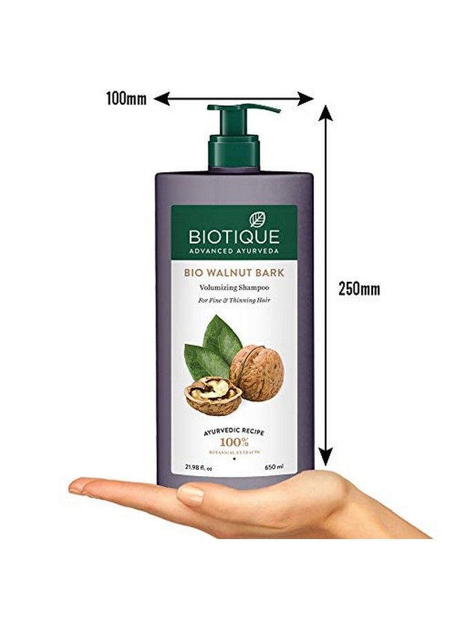 Biotique Bio Walnut Bark Volumizing Shampoo For Fine & Thinning Hair 650 Ml - Image 4