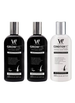 Watermans Watermans Bundle - 2 Grow Me Shampoo + Hair Conditioner‏ 