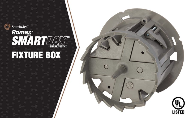 Southwire -MSBST250 Fixture and Ceiling Electrical Box Smart Box Shark Tooth with Hole Saw - Image 2