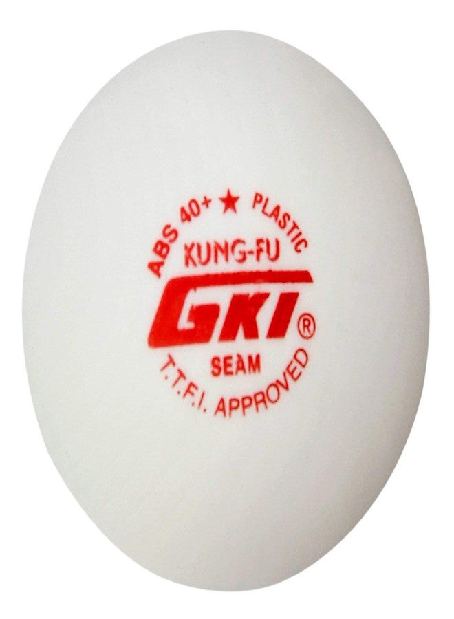 GKI كرة تنس بلاستيكية من جي كي آي كونغ فو (بيضاء) - حجم قياسي - Image 3