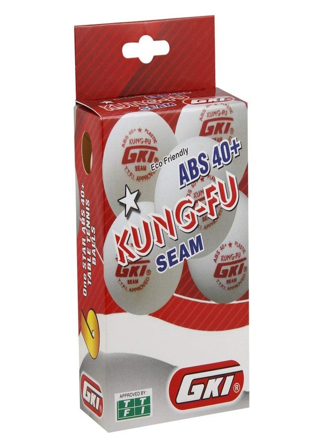 GKI كرة تنس بلاستيكية من جي كي آي كونغ فو (بيضاء) - حجم قياسي - Image 1