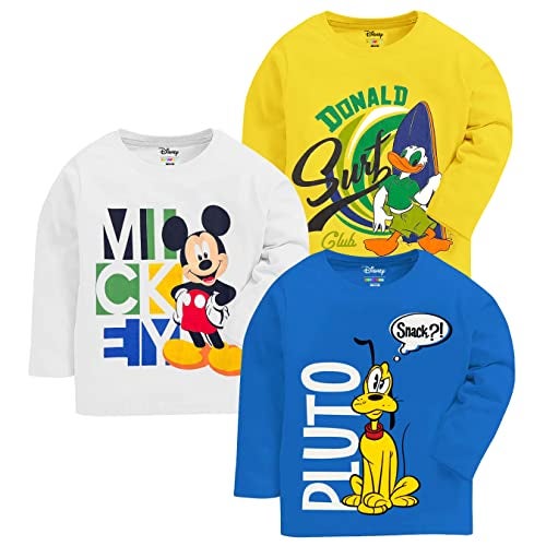 Kuchipoo Boys Regular Fit Cotton T-Shirts (© Disney-TSHRT-365, 13-14 Years, Multi-Colored) - Image 1