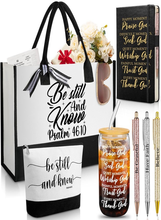 Funnymoom 7 Pcs Christian Gifts for Women Faith Bible Inspirational Religious Thank You Birthday Gifts for Women, Mixed Color, 6.3 x 5.91 x 9.06 inches - Image 1