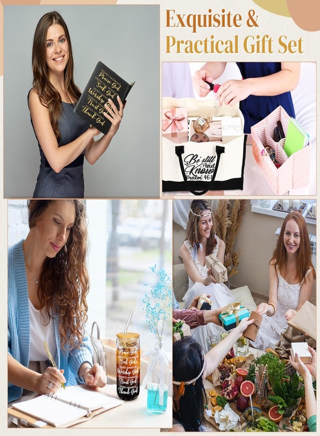 Funnymoom 7 Pcs Christian Gifts for Women Faith Bible Inspirational Religious Thank You Birthday Gifts for Women, Mixed Color, 6.3 x 5.91 x 9.06 inches - Image 2