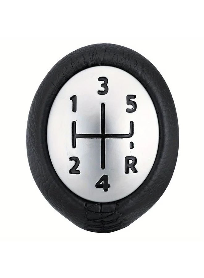 5 Speed Matte Faux Leather Gear Shift Knob for Renault Laguna Megane II Clio III Kango 1pc Durable Shift Knob Black White Markings - Image 3