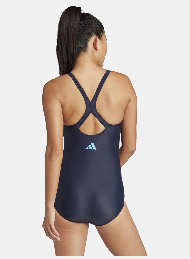 Adidas Padded 3-Stripes Closed-Back Swimsuit  - Image 4