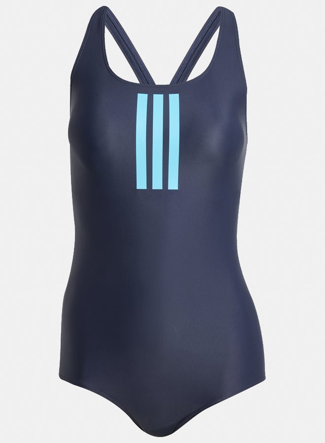 Adidas Padded 3-Stripes Closed-Back Swimsuit  - Image 2