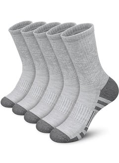 Athletic Running Socks Breathable Crew Socks Ankle Socks for Men and Women Athletic Socks for Running, Cycling, Golf, Work (5 Pairs)