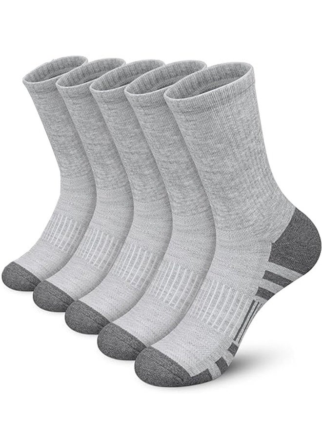 Generic - Athletic Running Socks Breathable Crew Socks Ankle Socks for Men and Women Athletic Socks for Running, Cycling, Golf, Work (5 Pairs) - Image 1