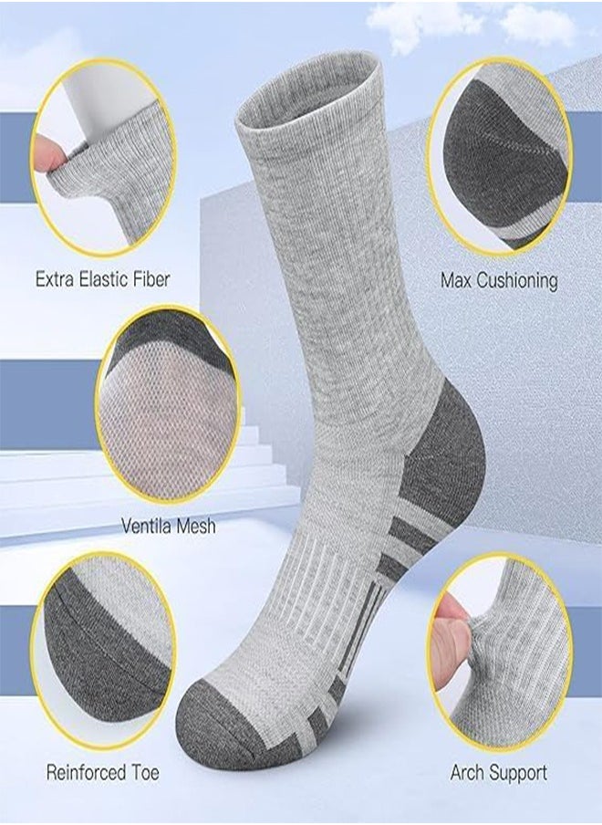 Generic - Athletic Running Socks Breathable Crew Socks Ankle Socks for Men and Women Athletic Socks for Running, Cycling, Golf, Work (5 Pairs) - Image 1